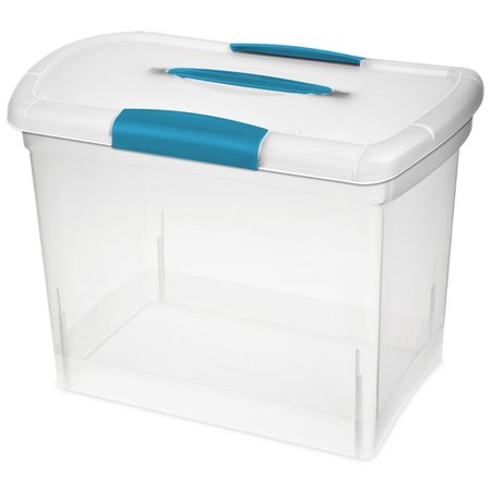 Show Offs Sterilite Nesting ShowOffs 11.5 in. H X 9.75 in. W X 15.25 in. D Stackable Storage Box 18768606